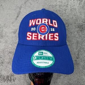 New Era Chicago Cubs Hat Strapback Cap 2016 World Series 9Forty NEW